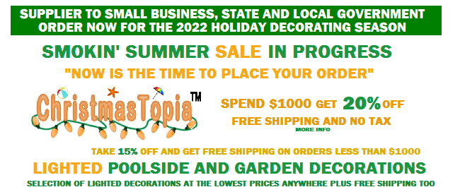 TEAM SANTA INC - CHRISTMASTOPIA.COM - Lighted Outdoor Decorations - Artificial Christmas Trees