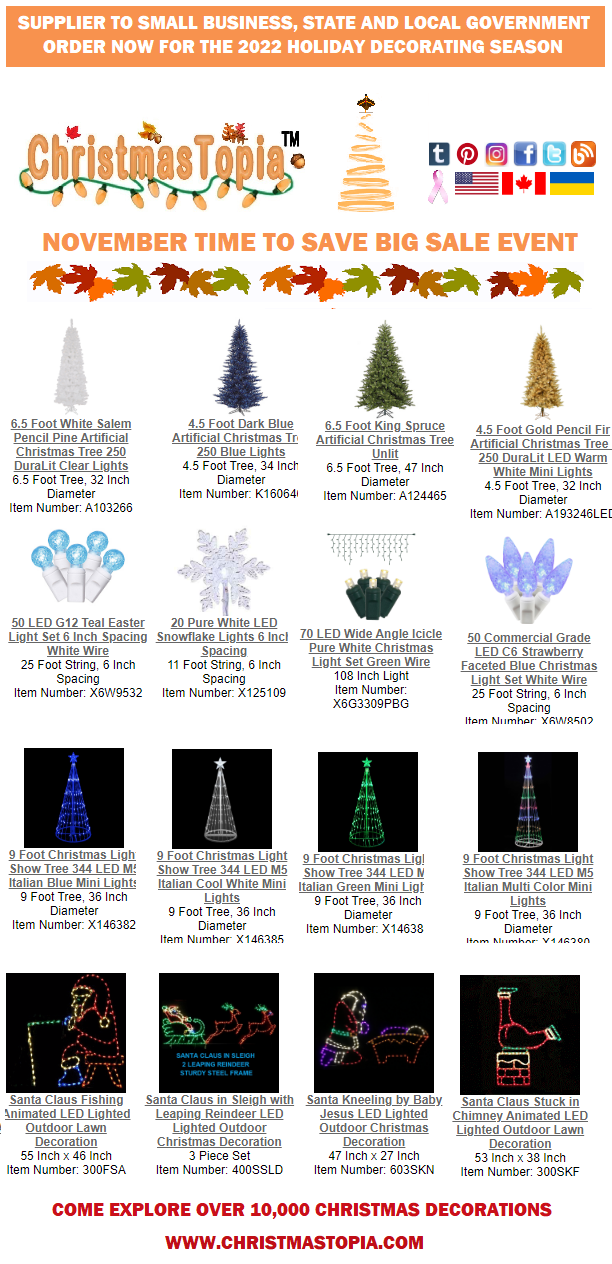 It's Time to Save Big on Christmas Decorations, Trees, Christmas Lights And More